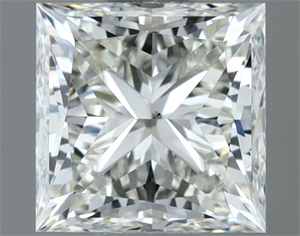 Picture of Natural Diamond 1.00 Carats, Princess with  Cut, I Color, VS1 Clarity and Certified by IGI