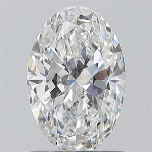Picture of Natural Diamond 1.01 Carats, Oval with  Cut, D Color, SI1 Clarity and Certified by GIA