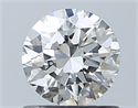 Natural Diamond 0.70 Carats, Round with Excellent Cut, G Color, VVS2 Clarity and Certified by GIA