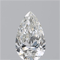 Natural Diamond 0.50 Carats, Pear with  Cut, G Color, VS2 Clarity and Certified by GIA