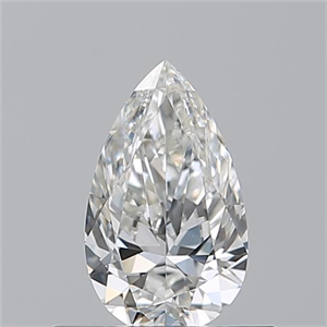 Picture of Natural Diamond 0.50 Carats, Pear with  Cut, G Color, VS2 Clarity and Certified by GIA