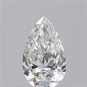 Picture of Natural Diamond 0.50 Carats, Pear with  Cut, G Color, VS2 Clarity and Certified by GIA