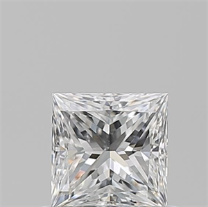 Picture of Natural Diamond 0.63 Carats, Princess with  Cut, E Color, SI1 Clarity and Certified by GIA
