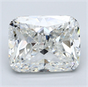 Natural Diamond 4.01 Carats, Cushion with  Cut, H Color, VS2 Clarity and Certified by GIA