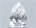 Natural Diamond 0.51 Carats, Pear with  Cut, E Color, VVS2 Clarity and Certified by GIA
