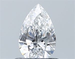 Picture of Natural Diamond 0.51 Carats, Pear with  Cut, E Color, VVS2 Clarity and Certified by GIA