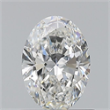 Natural Diamond 0.70 Carats, Oval with  Cut, F Color, VS2 Clarity and Certified by GIA