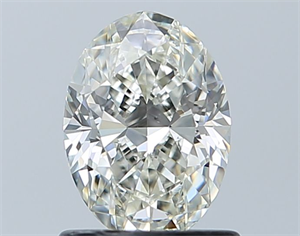 Foto Diamante Natural 0.90 quilates, Ovalado , Color J, claridad VS2 y certificado GIA de