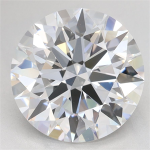 Picture of Lab Grown Diamond 3.14 Carats, Round with Excellent Cut, D Color, VVS1 Clarity and Certified by GIA