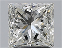 Natural Diamond 2.00 Carats, Princess with  Cut, J Color, VS2 Clarity and Certified by GIA