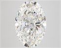 Natural Diamond 8.09 Carats, Oval with  Cut, F Color, VVS1 Clarity and Certified by GIA