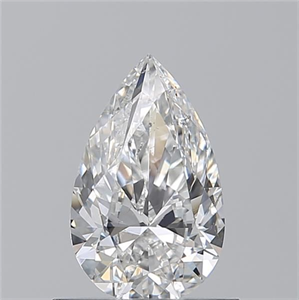 Foto Diamante Natural 0.70 quilates, De pera , Color F, claridad SI1 y certificado GIA de