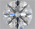 Natural Diamond 0.80 Carats, Round with Excellent Cut, E Color, VVS2 Clarity and Certified by GIA