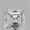 Natural Diamond 0.70 Carats, Asscher with  Cut, F Color, VS1 Clarity and Certified by GIA