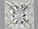 Natural Diamond 1.30 Carats, Princess with  Cut, J Color, VS2 Clarity and Certified by IGI