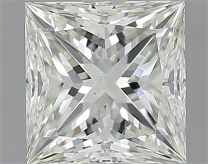 Picture of Natural Diamond 1.30 Carats, Princess with  Cut, J Color, VS2 Clarity and Certified by IGI