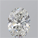 Natural Diamond 1.21 Carats, Oval with  Cut, G Color, SI2 Clarity and Certified by GIA