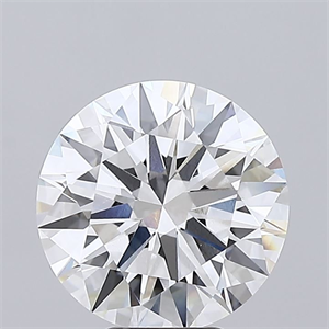 Picture of Lab Grown Diamond 6.10 Carats, Round with Ideal Cut, F Color, VVS2 Clarity and Certified by IGI