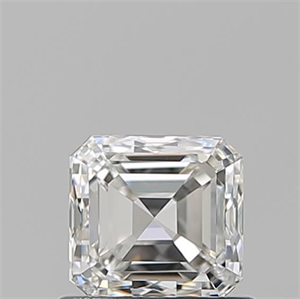 Foto Diamante Natural 0.90 quilates, Asscher , Color H, claridad VVS2 y certificado GIA de