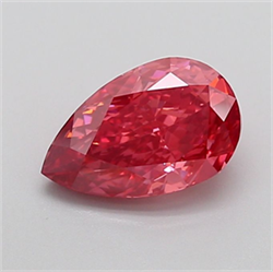 Picture of Lab Grown Diamond 2.10 Carats, Pear with  Cut, Fancy Vivid Pink Color, VS1 Clarity and Certified by IGI