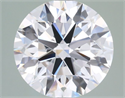 Lab Grown Diamond 3.03 Carats, Round with Ideal Cut, D Color, VVS1 Clarity and Certified by IGI