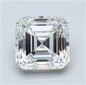 Natural Diamond 1.51 Carats, Asscher with  Cut, G Color, VS2 Clarity and Certified by GIA