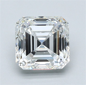 Foto Diamante Natural 1.51 quilates, Asscher , Color G, claridad VS2 y certificado GIA de