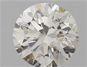 Natural Diamond 0.51 Carats, Round with Excellent Cut, H Color, IF Clarity and Certified by IGI