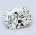 Diamante Natural 1.20 quilates, Del cojín , Color G, claridad VVS2 y certificado GIA