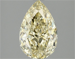 Picture of Lab Grown Diamond 2.09 Carats, Pear with  Cut, Fancy Yellow Color, VVS2 Clarity and Certified by IGI