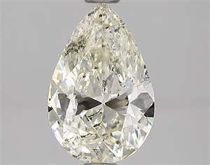 Picture of Natural Diamond 0.91 Carats, Pear with  Cut, L Color, SI2 Clarity and Certified by GIA
