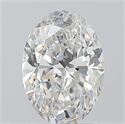 Natural Diamond 1.50 Carats, Oval with  Cut, E Color, SI2 Clarity and Certified by GIA