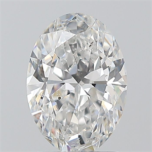 Picture of Natural Diamond 1.50 Carats, Oval with  Cut, E Color, SI2 Clarity and Certified by GIA