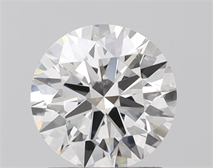 Picture of Lab Grown Diamond 1.37 Carats, Round with Ideal Cut, F Color, VVS2 Clarity and Certified by IGI