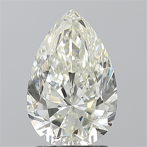 Picture of Natural Diamond 2.01 Carats, Pear with  Cut, K Color, SI2 Clarity and Certified by GIA