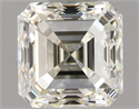Natural Diamond 1.00 Carats, Asscher with  Cut, J Color, VVS1 Clarity and Certified by IGI