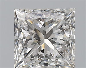 Picture of Natural Diamond 1.20 Carats, Princess with  Cut, F Color, SI2 Clarity and Certified by GIA