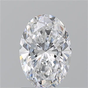Picture of Natural Diamond 1.32 Carats, Oval with  Cut, D Color, SI1 Clarity and Certified by GIA