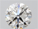 Natural Diamond 0.40 Carats, Round with Very Good Cut, H Color, VVS1 Clarity and Certified by GIA
