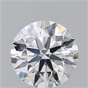 Natural Diamond 0.72 Carats, Round with Excellent Cut, D Color, VVS1 Clarity and Certified by GIA