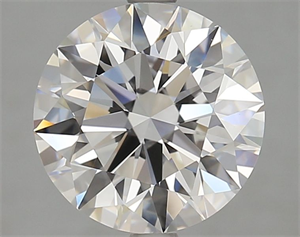 Picture of Lab Grown Diamond 3.32 Carats, Round with Ideal Cut, D Color, FL Clarity and Certified by IGI