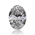 Natural Diamond 0.51 Carats, Oval with  Cut, D Color, SI1 Clarity and Certified by GIA