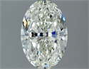 Natural Diamond 1.50 Carats, Oval with  Cut, I Color, SI1 Clarity and Certified by IGI