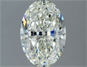 Natural Diamond 1.50 Carats, Oval with  Cut, I Color, SI1 Clarity and Certified by IGI