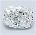 Natural Diamond 3.52 Carats, Cushion with  Cut, F Color, VS1 Clarity and Certified by GIA
