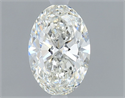 Natural Diamond 0.52 Carats, Oval with  Cut, H Color, VS2 Clarity and Certified by GIA