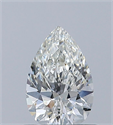 Diamante Natural 0.60 quilates, De pera , Color H, claridad SI1 y certificado GIA