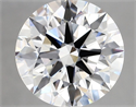 Lab Grown Diamond 4.36 Carats, Round with Ideal Cut, E Color, VS1 Clarity and Certified by IGI