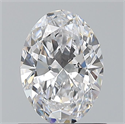 Natural Diamond 0.81 Carats, Oval with  Cut, D Color, VS1 Clarity and Certified by GIA