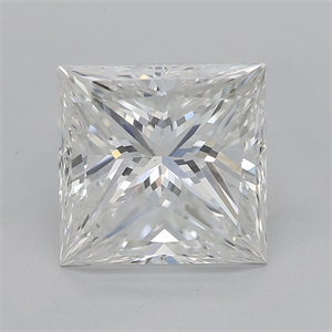 Foto Diamante Natural 2.41 quilates, Princesa , Color H, claridad VS2 y certificado GIA de